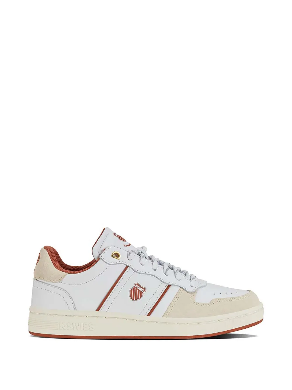 K-Swiss suede-panelled sneakers - Weiß