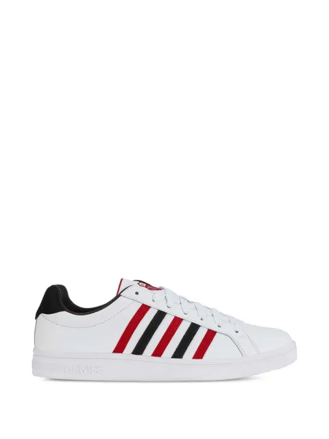 K-Swiss Court Tiebreak striped leather sneakers