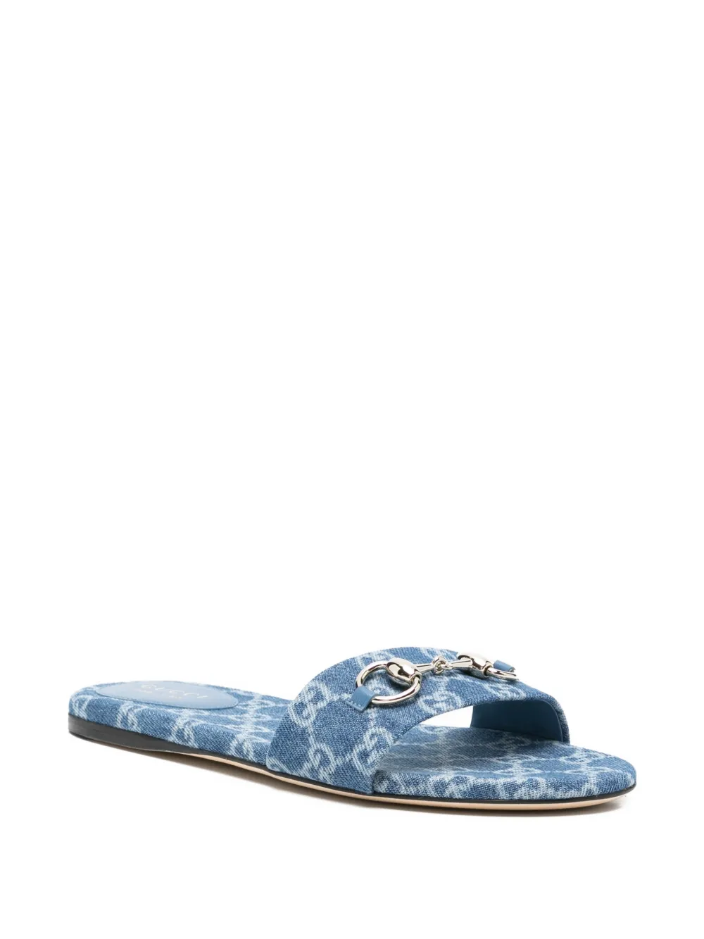 Gucci GG flat sandals Blauw