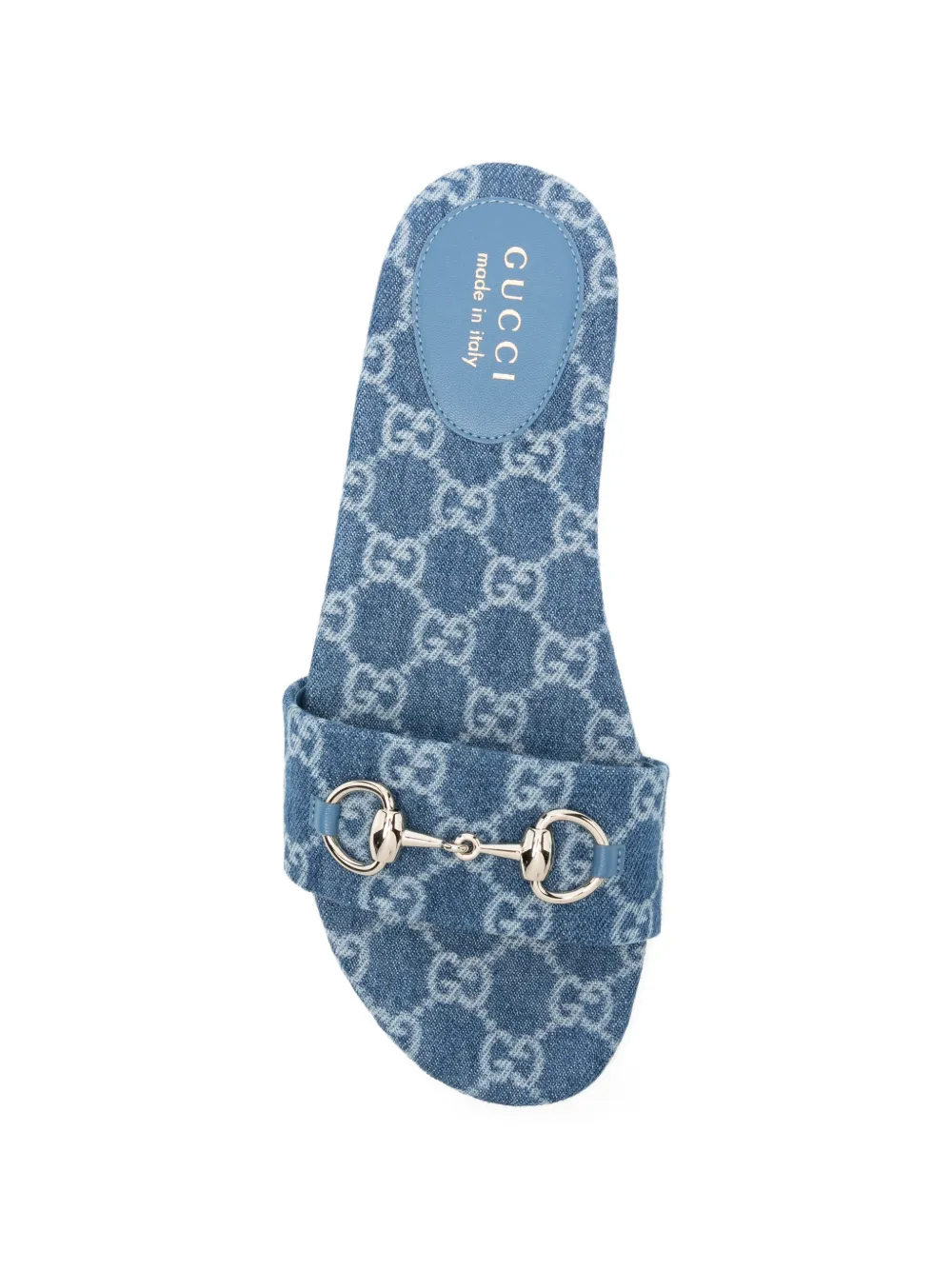 Gucci GG platte sandalen Blauw