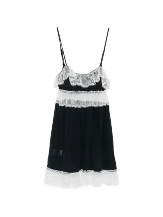 Gimaguas Yasmin Lace Mini Dress | Black | FARFETCH