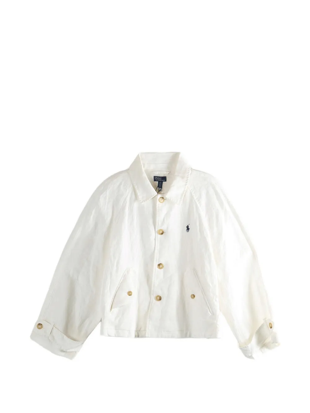Polo Ralph Lauren button linen jacket - Bianco