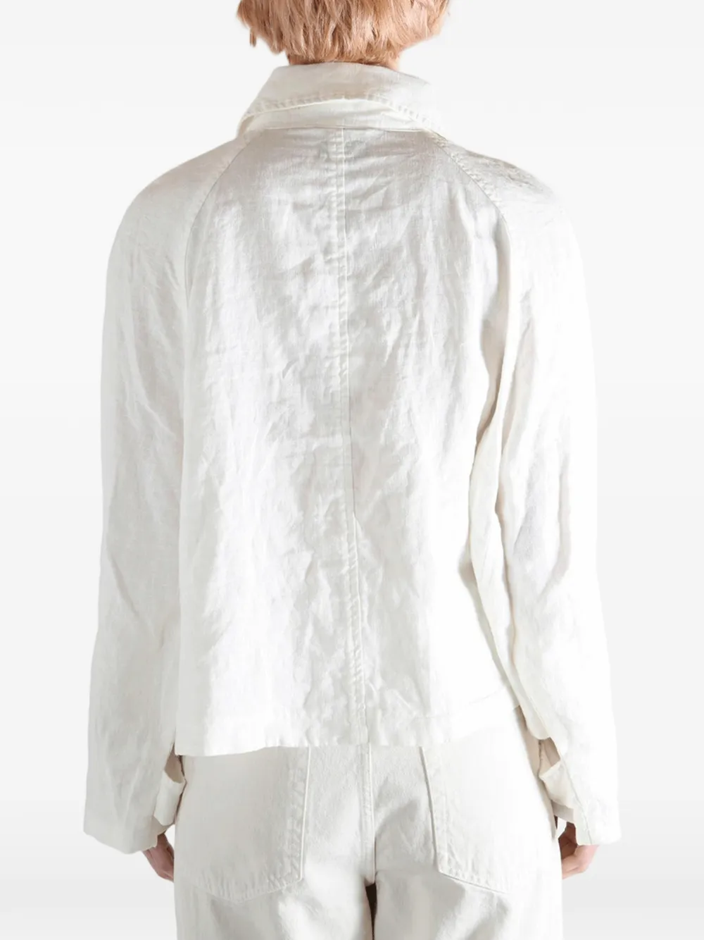 Polo Ralph Lauren Linnen colbert met knopen Wit