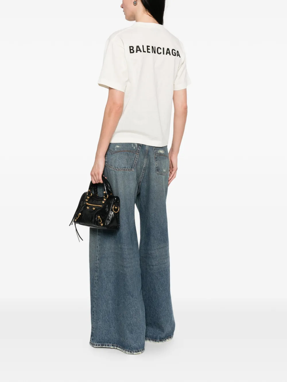  Balenciaga Logo T-shirt - Neutrals 