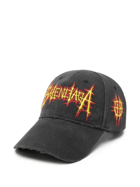 Balenciaga embroidery distressed baseball cap