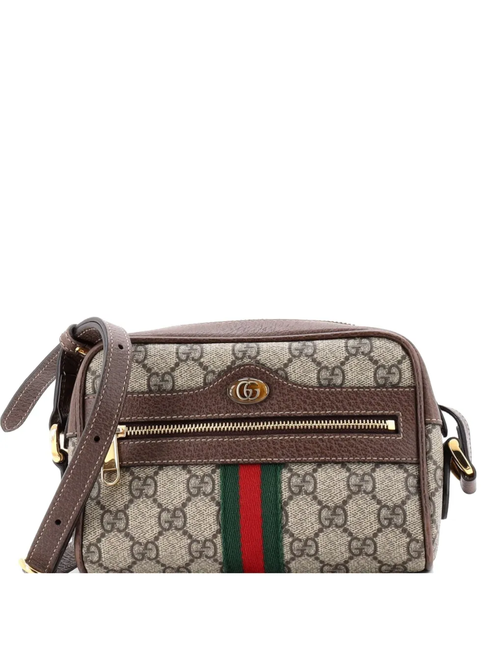 Gucci Pre-Owned Ophidia Shoulder Bag GG Coated Canvas Mini crossbody bag - Marrone