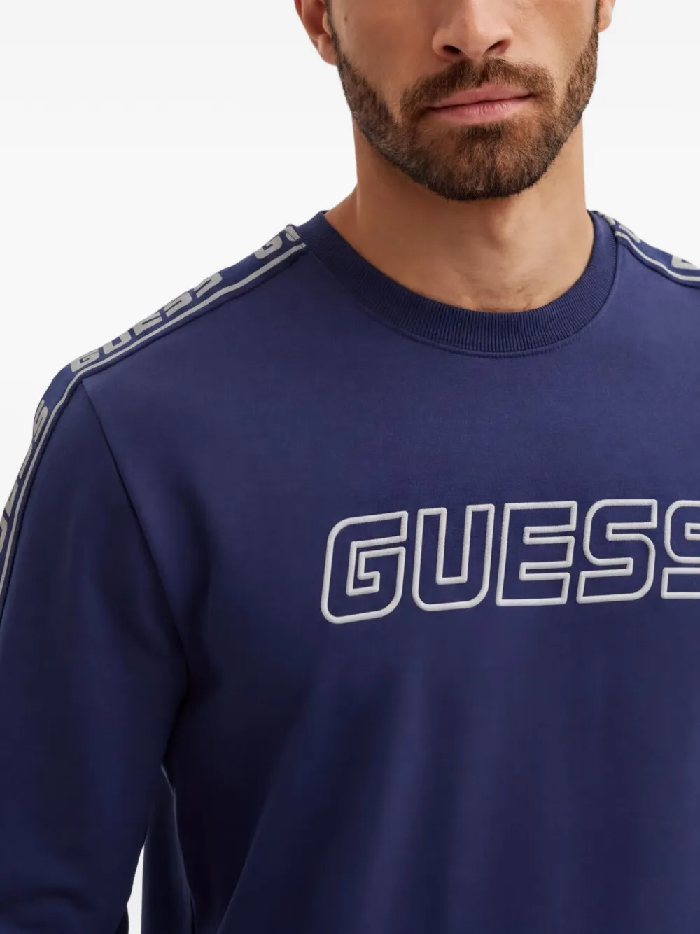 GUESS USA Trui met logoband Blauw