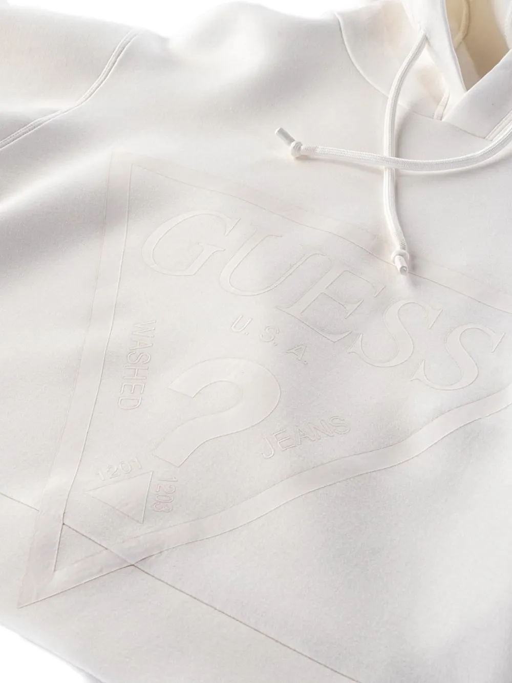 GUESS USA Hoodie met logodetail Wit