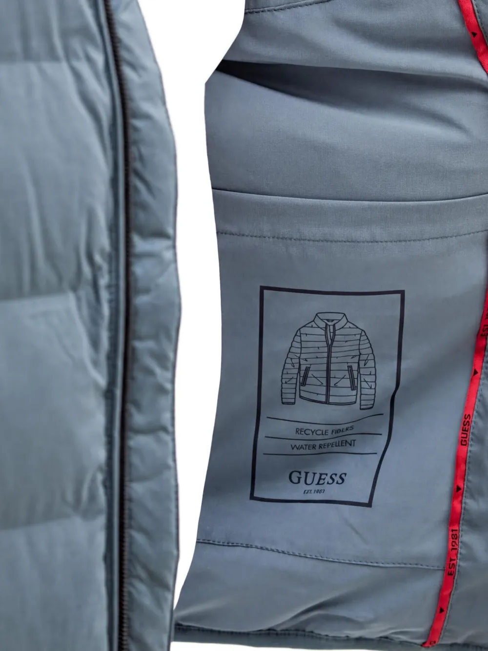 GUESS USA Gewatteerd donsjack Blauw