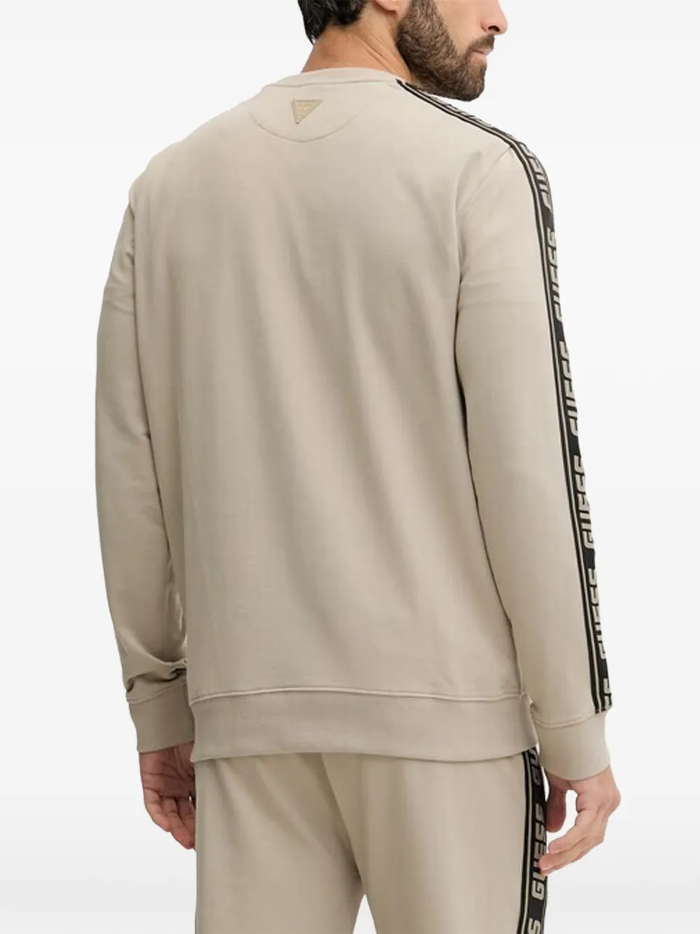 GUESS USA Sweater met logoprint Beige