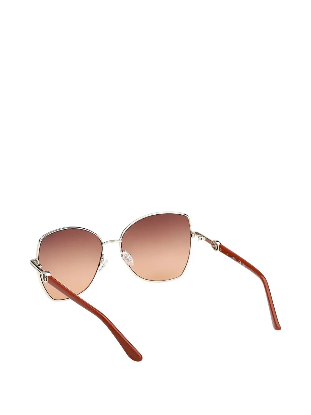 GUESS EYEWEAR Zonnebril met cat-eye montuur Zilver
