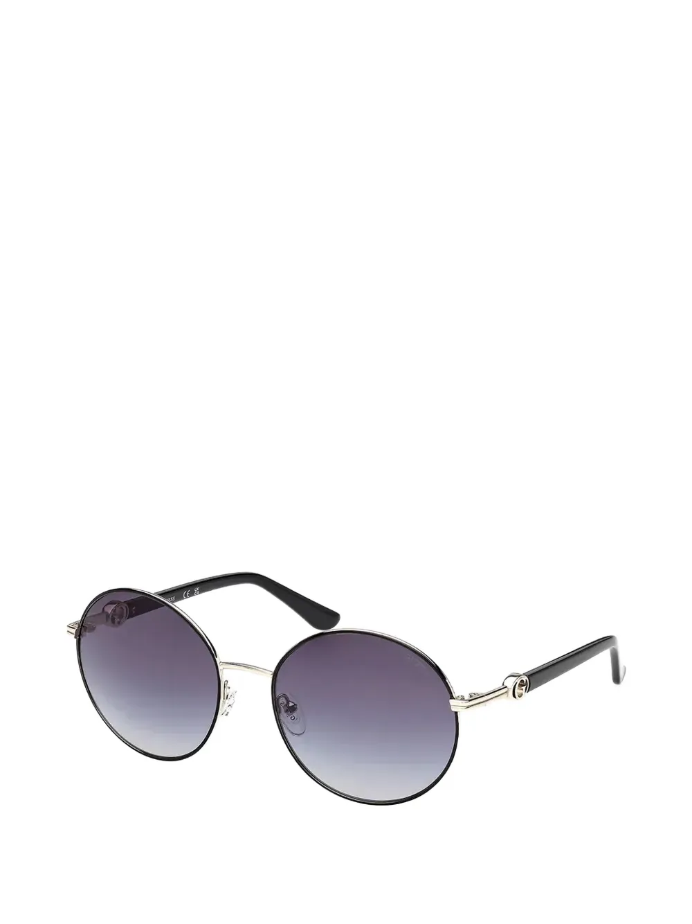 GUESS EYEWEAR Zonnebril met rond montuur Zwart