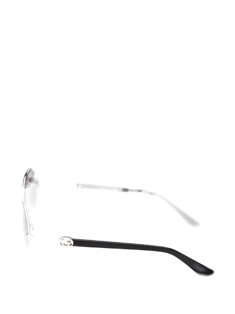 GUESS EYEWEAR Zonnebril met rond montuur Zwart
