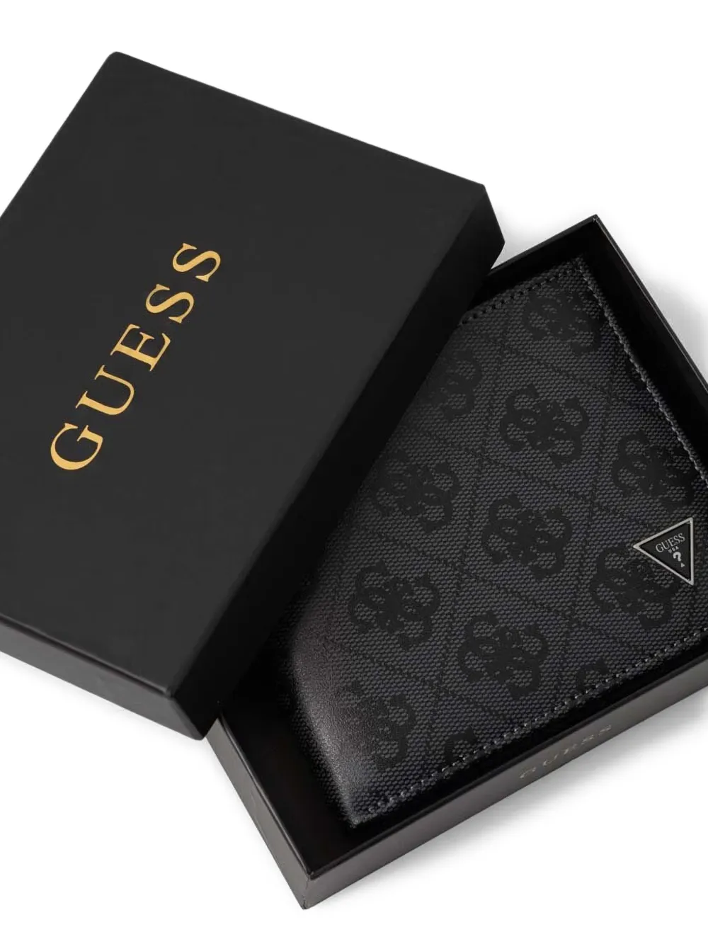 GUESS USA Milano portemonnee met logo-print Grijs
