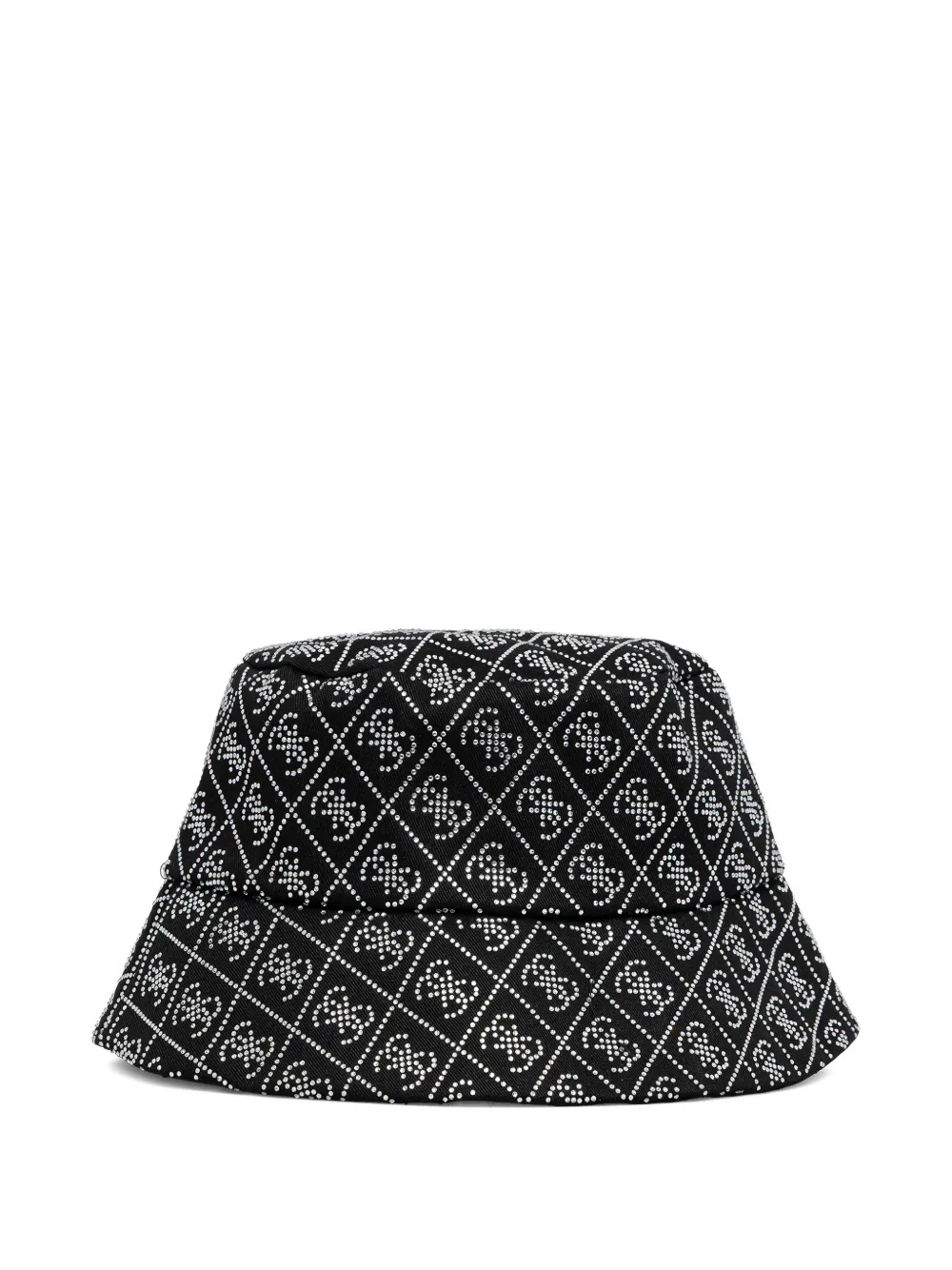 GUESS USA rhinestone-embellished bucket hat - Nero