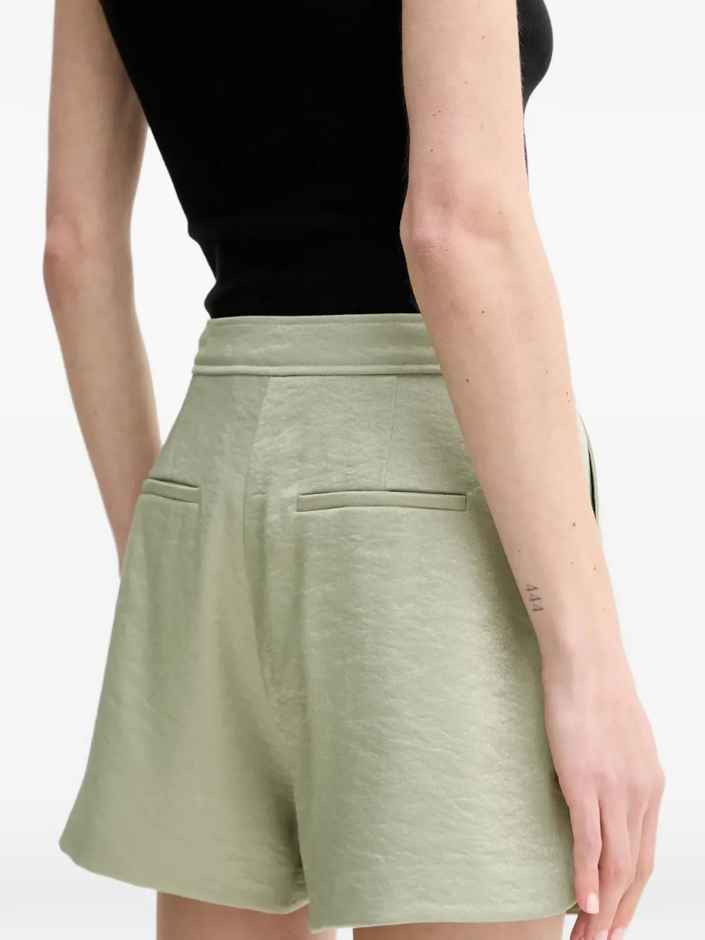 GUESS USA Camille geplooide shorts Groen
