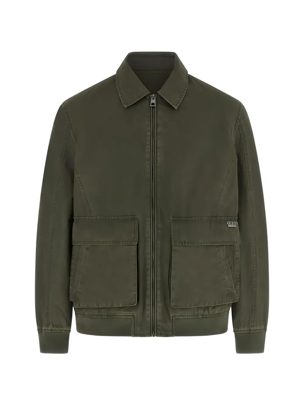 GUESS USA flap-pocket zip-up jacket - Grün