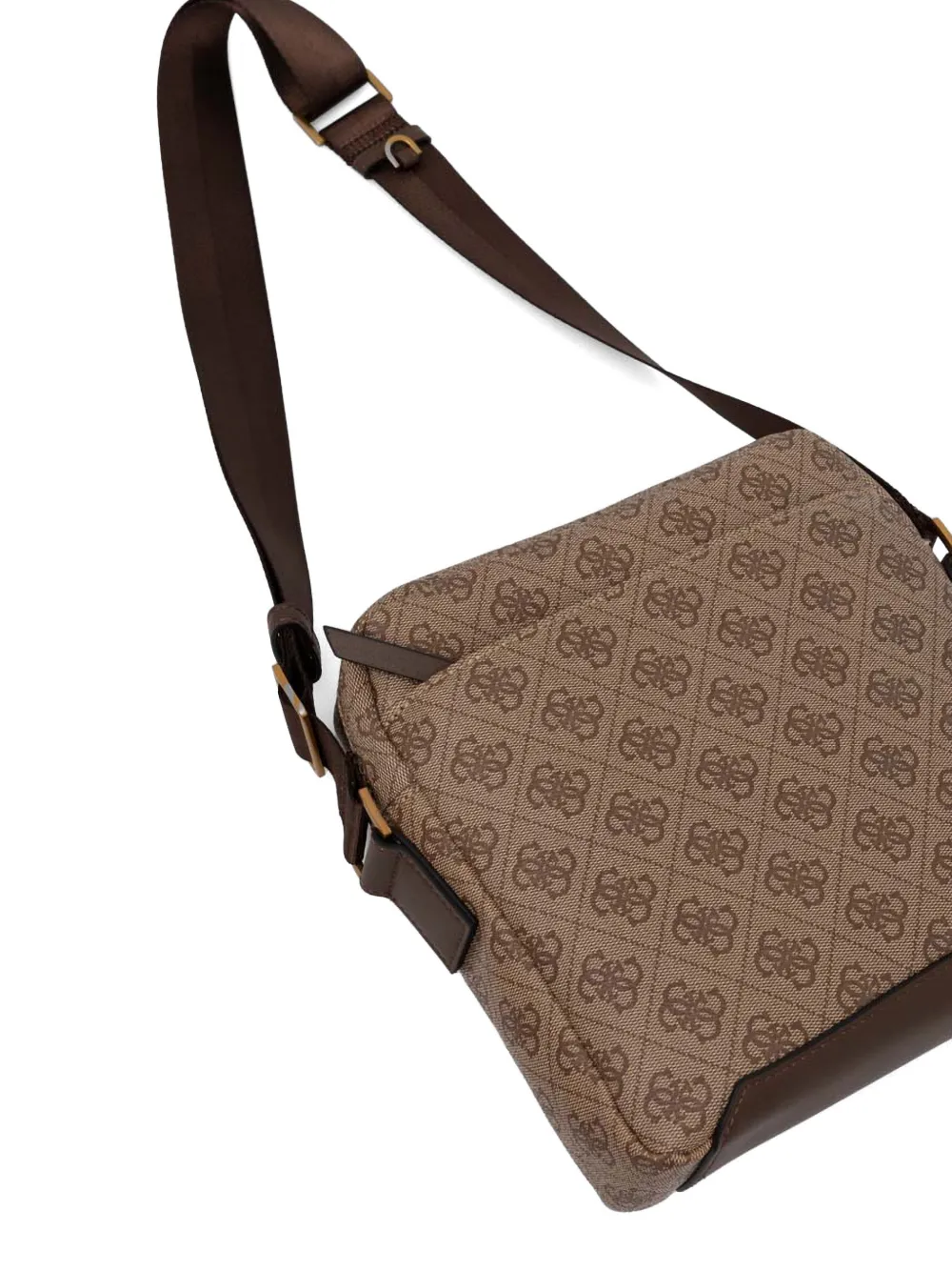 GUESS USA Heuptas met logo-plakkaat en monogram-print Bruin