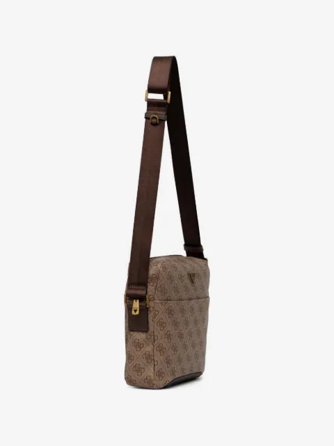 GUESS USA monogram-print logo-plaque belt bag