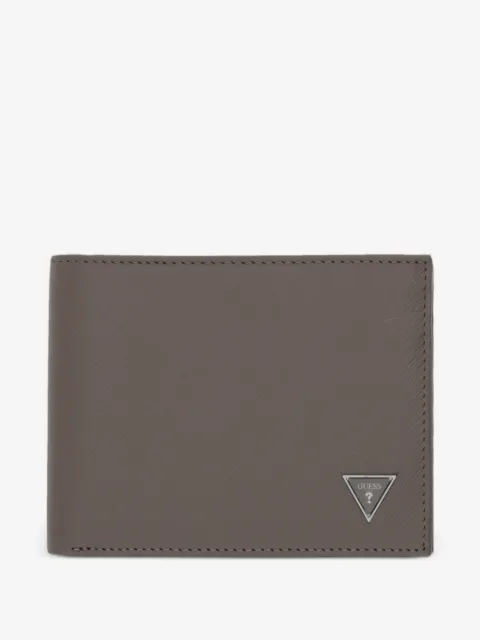 GUESS USA logo-plaque bi-fold wallet