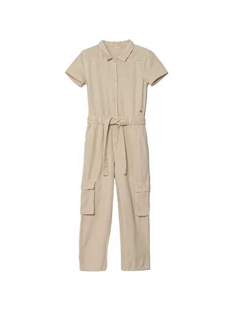 guess kids logo-detail jumpsuit