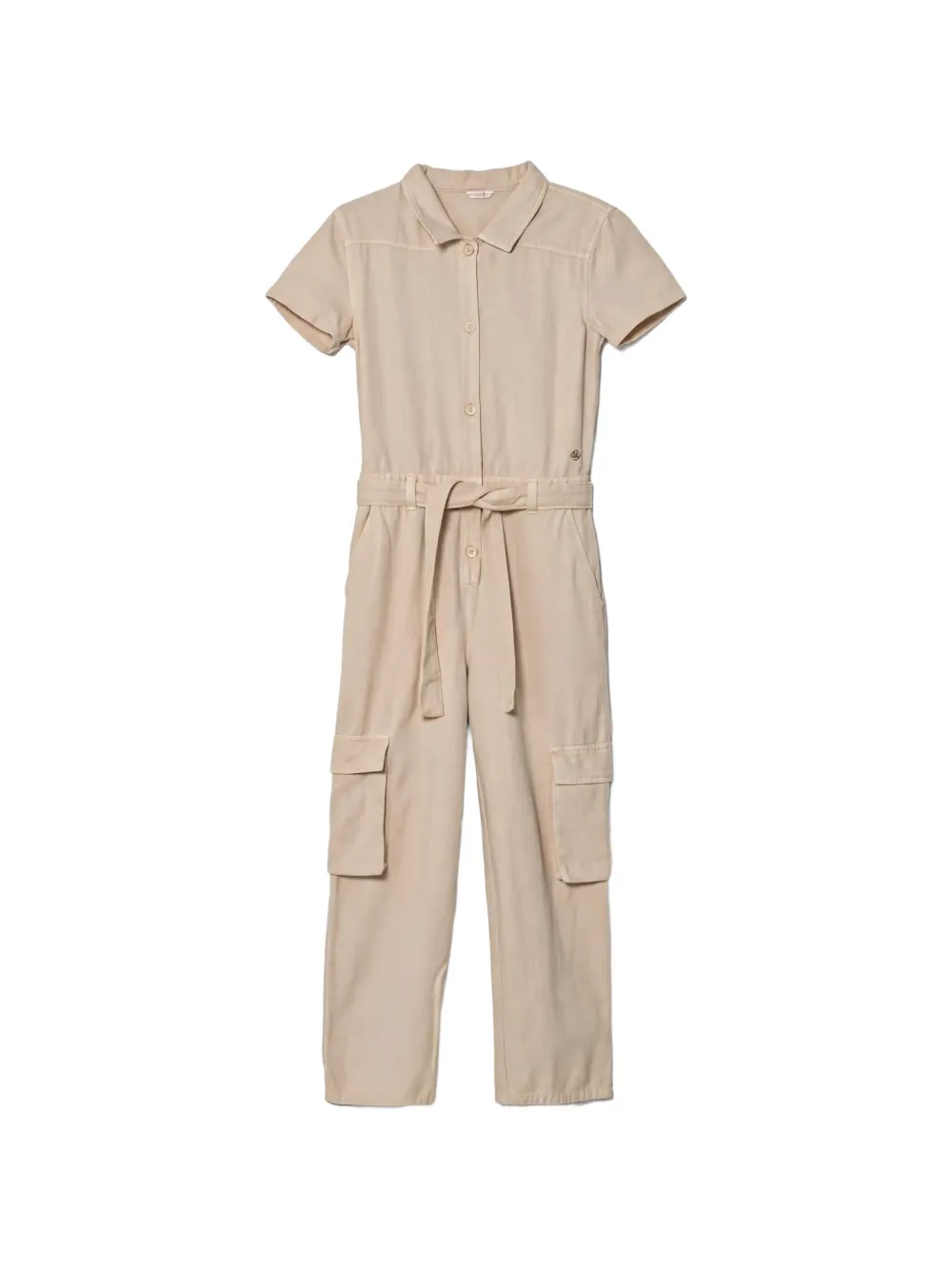 guess kids Jumpsuit mit Logo-Detail - Nude