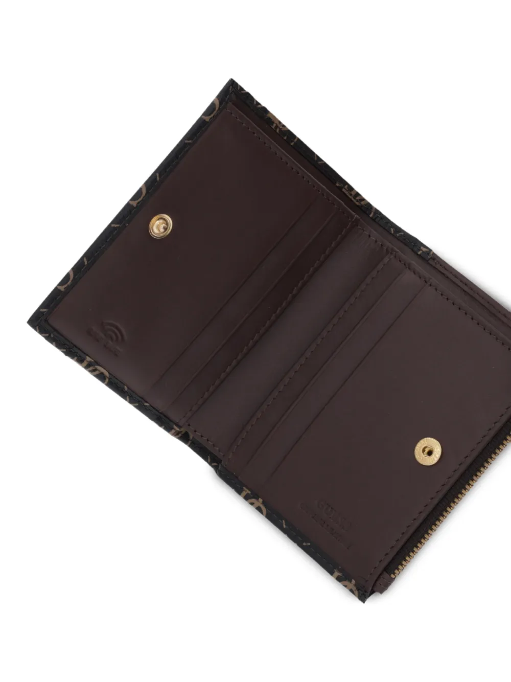 GUESS USA Portemonnee met logopatroon Bruin