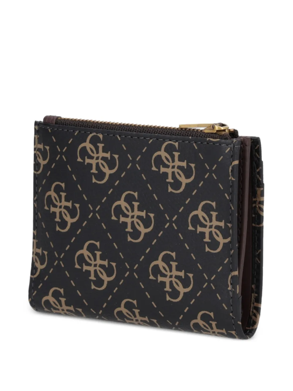 GUESS USA Portemonnee met logopatroon Bruin