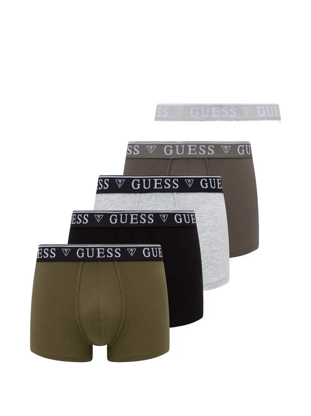 GUESS USA logo-waistband trunks - Verde