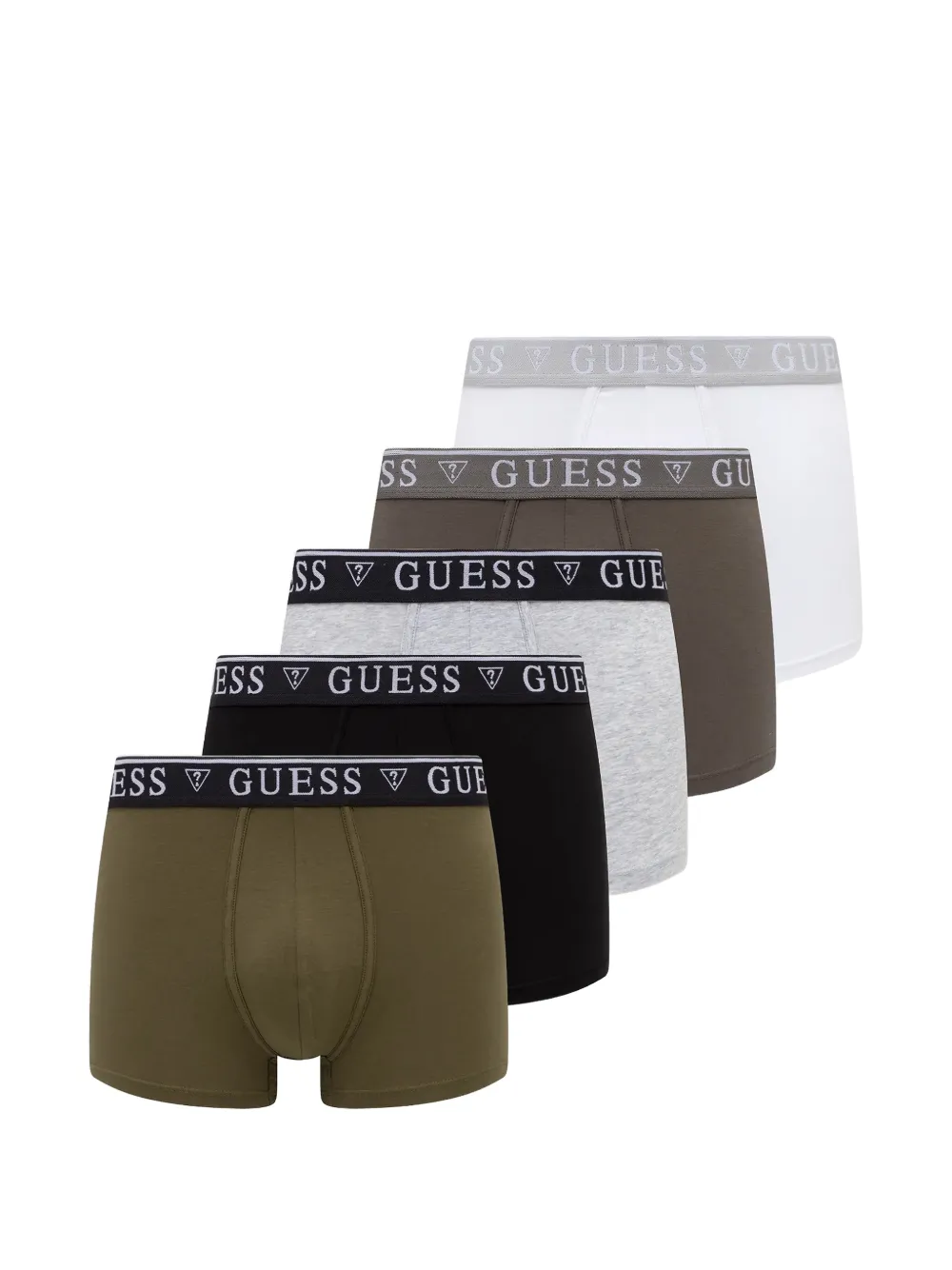 GUESS USA logo-waistband trunks - Verde