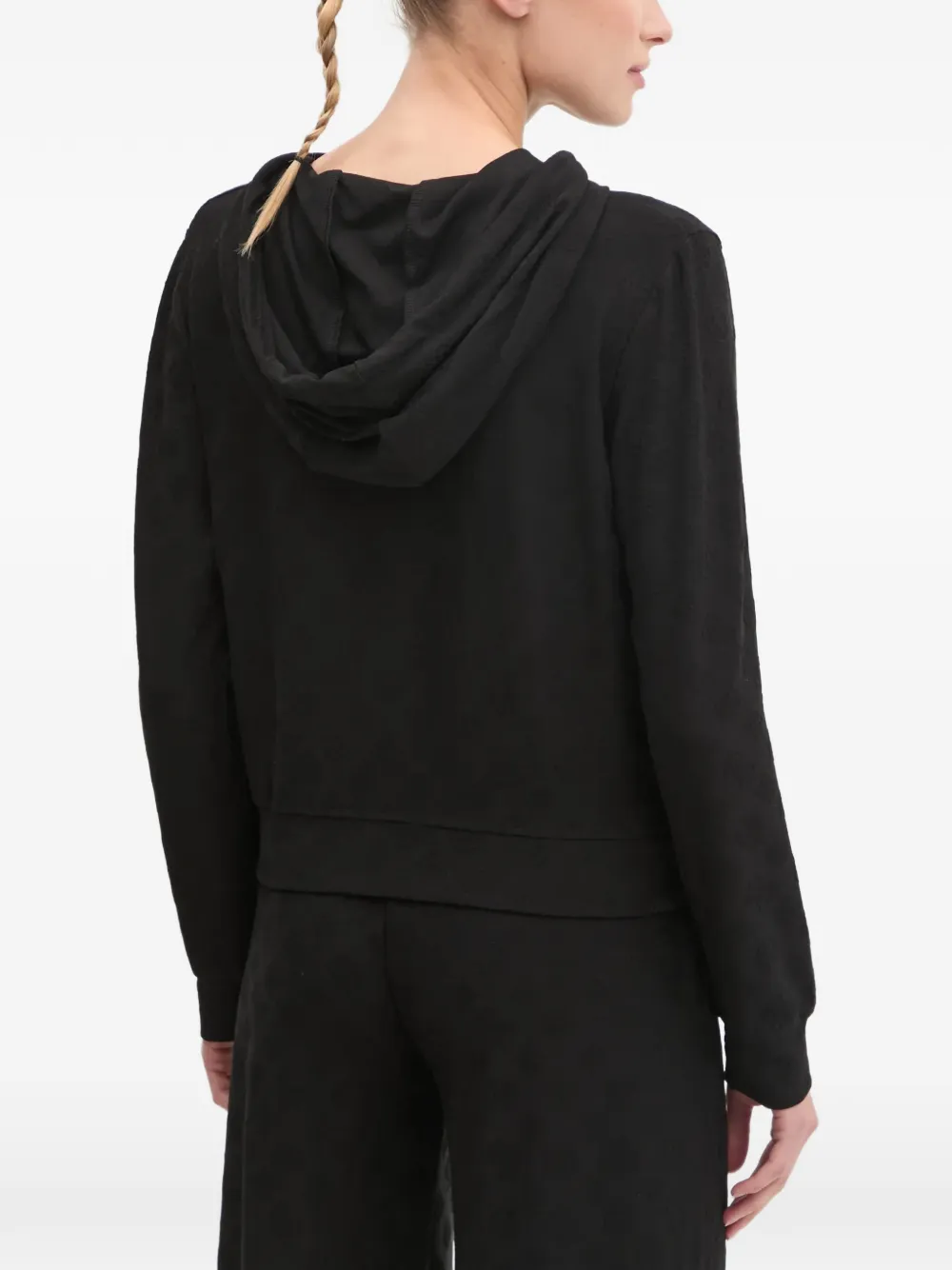 GUESS USA Top met capuchon en patroon Zwart