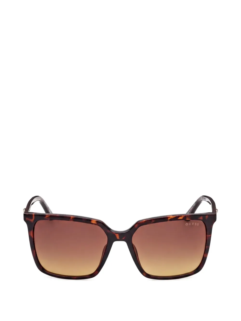 GUESS USA tortoiseshell-effect square-frame sunglasses - Marrone