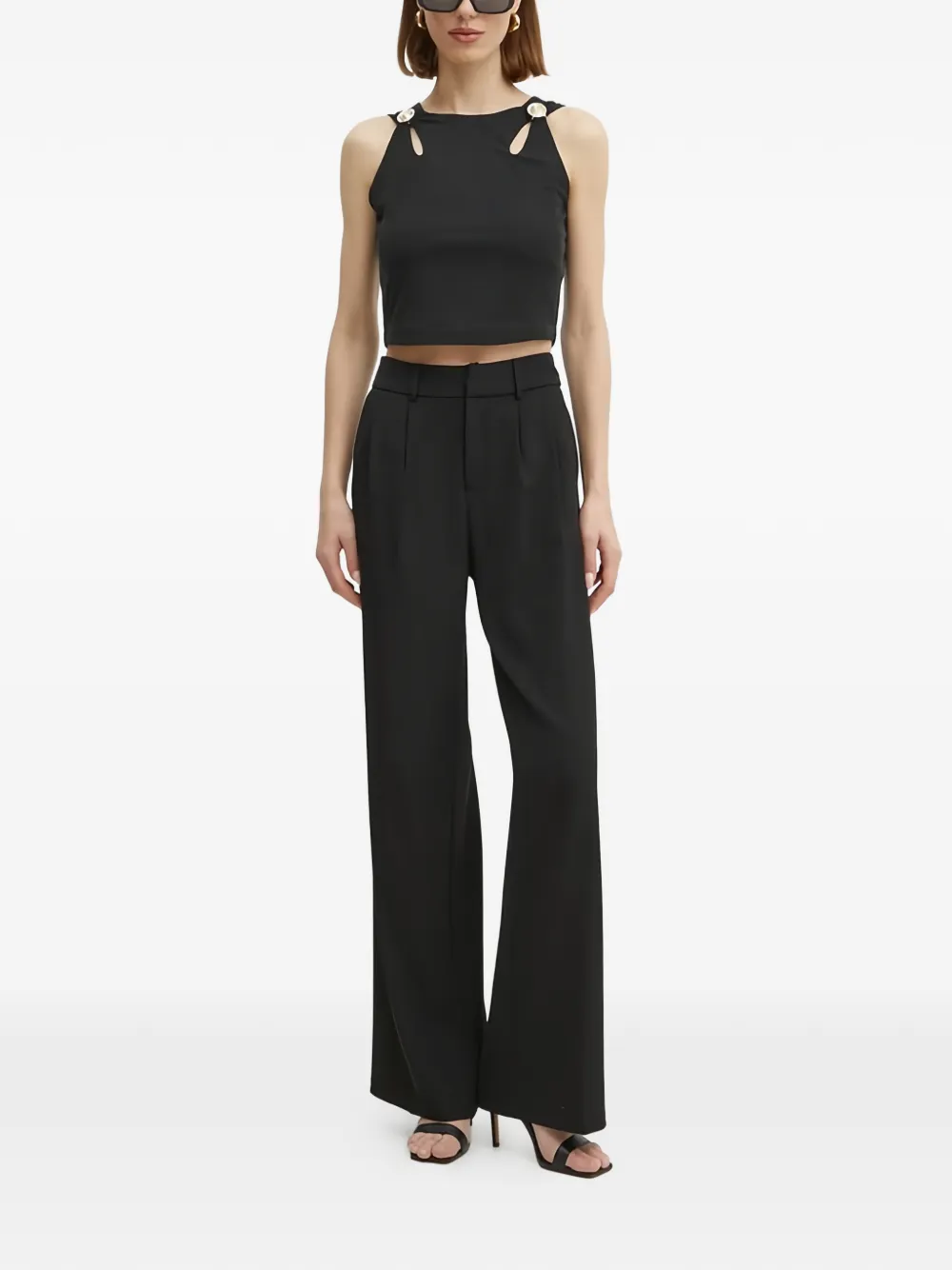 Guess Usa Cut-out Top In Black