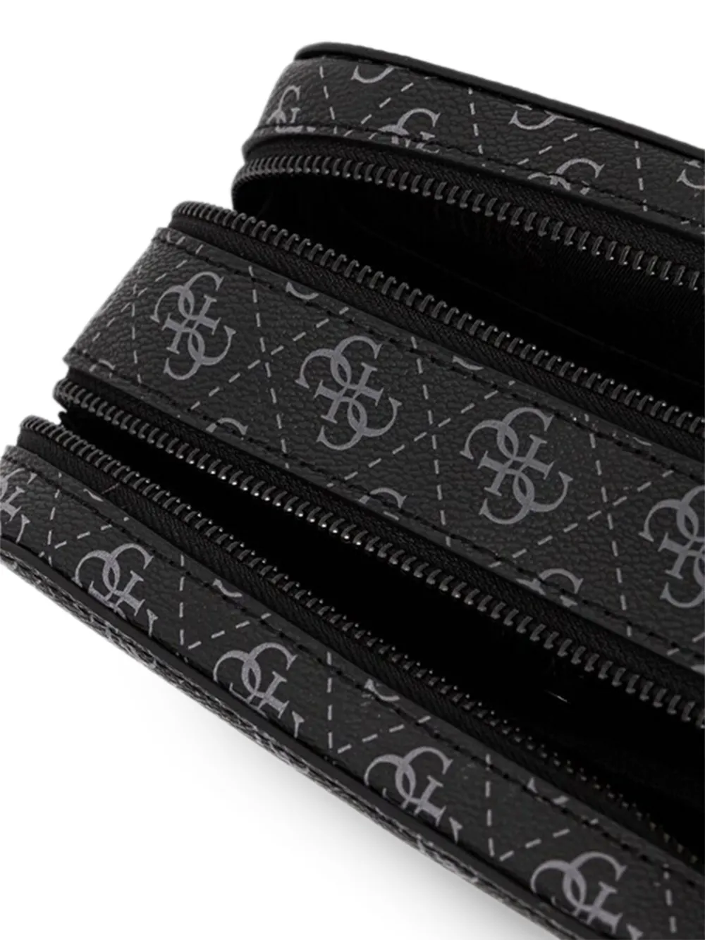 GUESS USA Milano toilettas met monogram Zwart