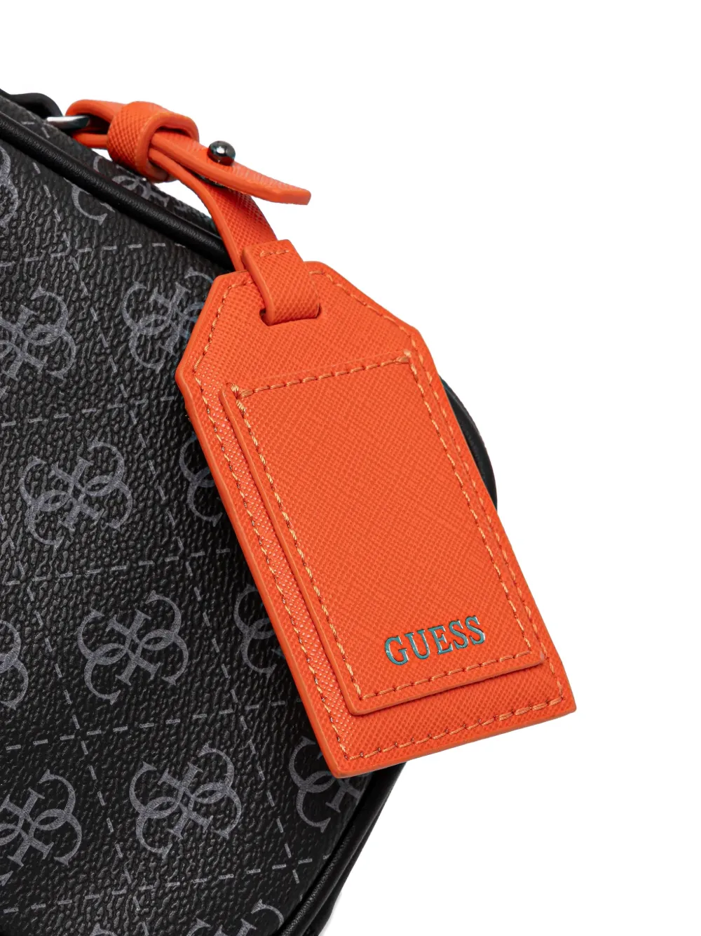 GUESS USA Milano 4G schoudertas met monogram-patroon Zwart