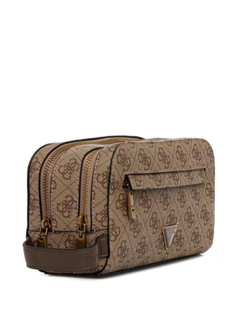 GUESS USA logo pattern wash bag