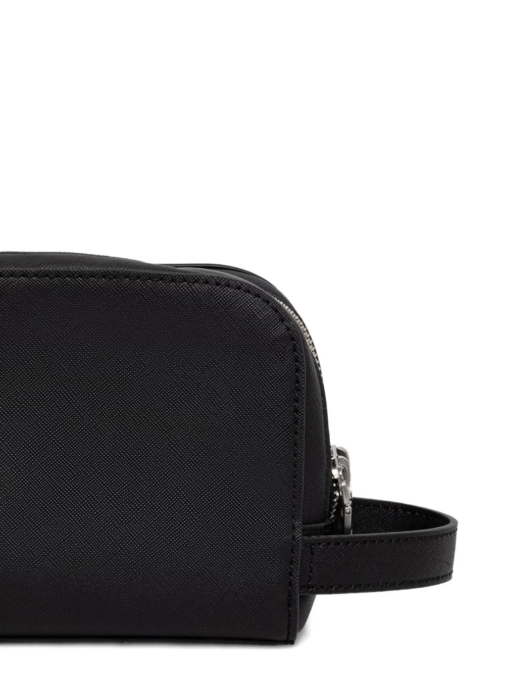 GUESS USA Zilverkleurige toilettas met logo Zwart