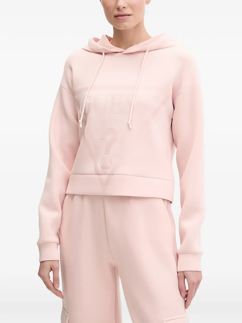 GUESS USA logo hooded top - Rosa
