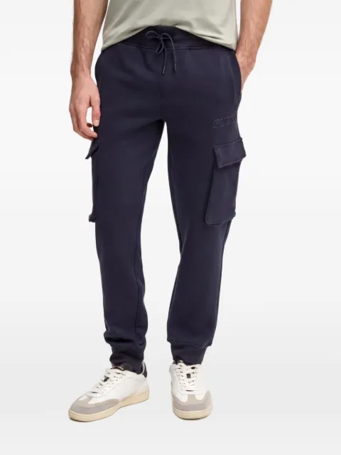 GUESS USA logo-patch drawstring track pants