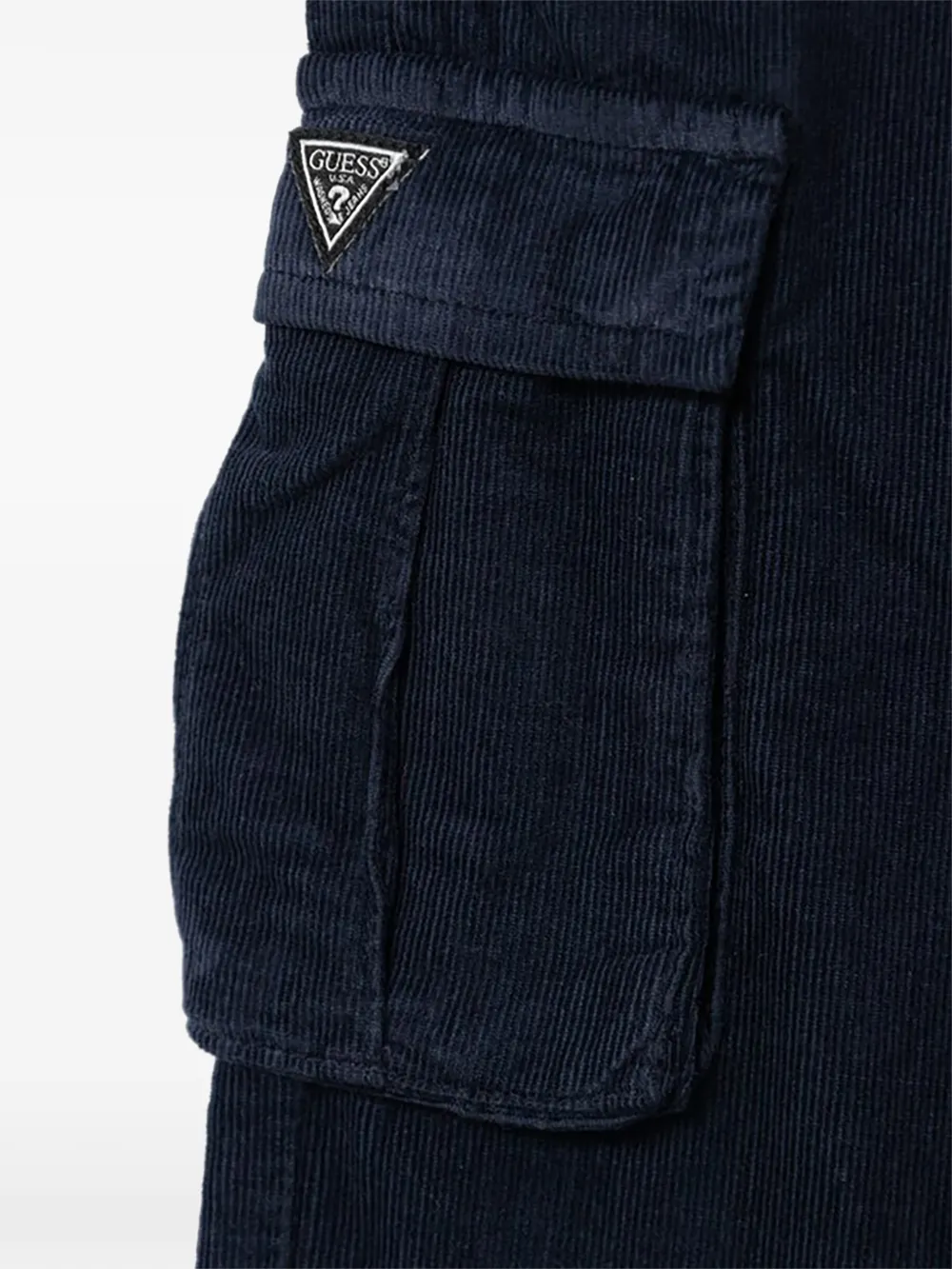 guess kids Cargo ribfluwelen broek Blauw