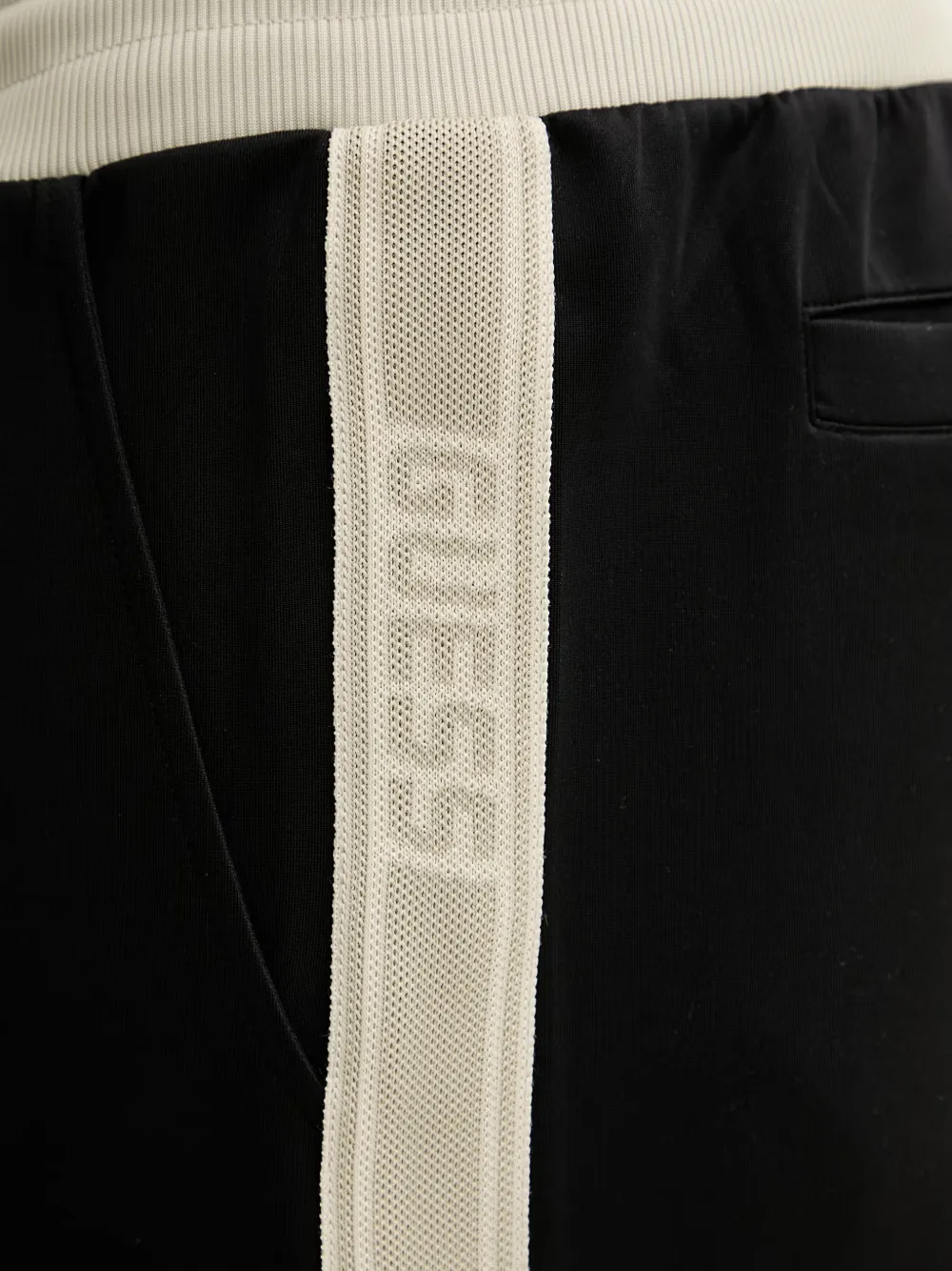 GUESS USA Scuba trainingsbroek met trekkoord en streep Zwart