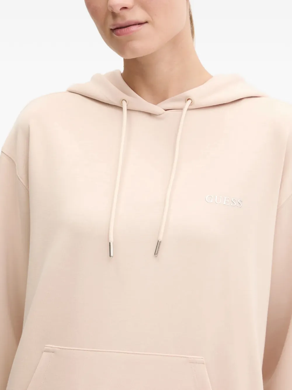 GUESS USA Hoodie met trekkoord Beige