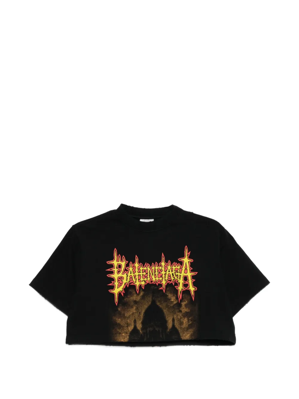 Balenciaga Sacré Cœur crop top - Nero