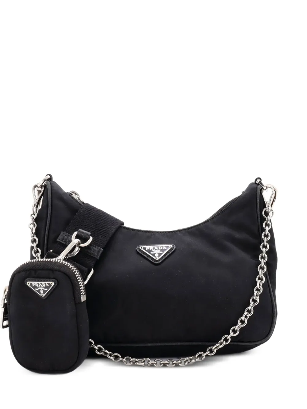 Prada Pre-Owned Re-Edition 2005 Shoulder Bag Tessuto Small crossbody bag - Nero