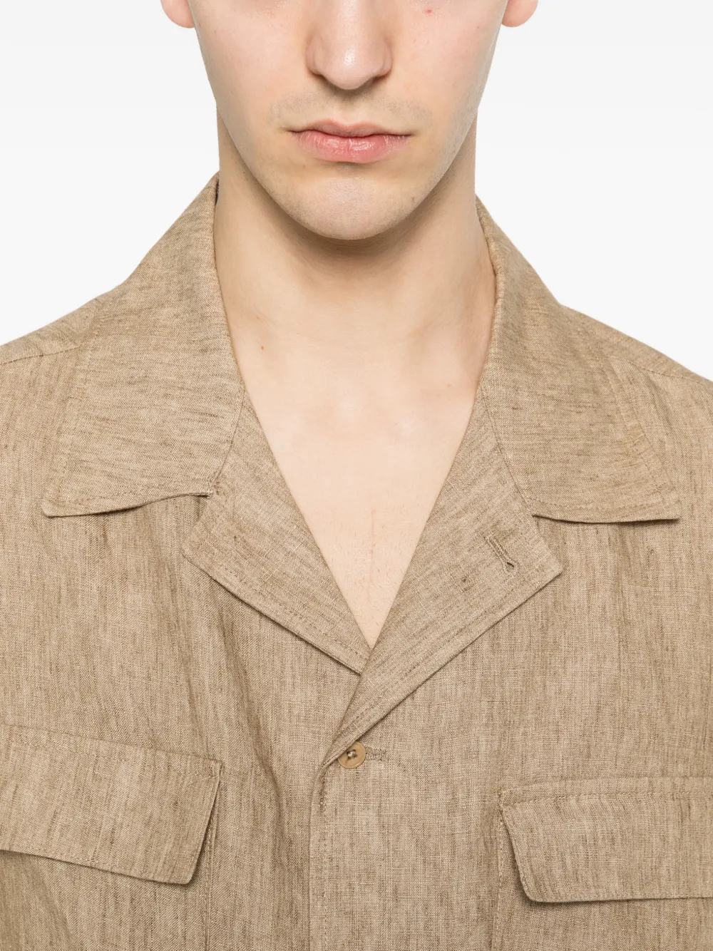 Briglia 1949 Linnen overhemd Beige