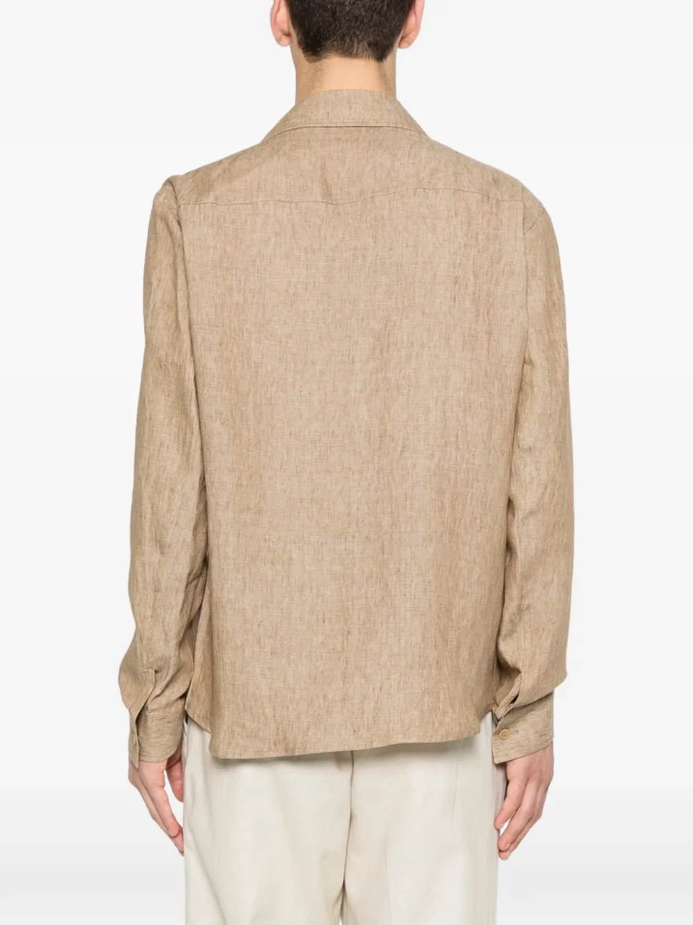 Briglia 1949 Linnen overhemd Beige