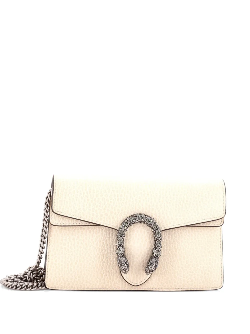 Gucci Pre-Owned Dionysus Bag Leather Super Mini clutch bag - Toni neutri