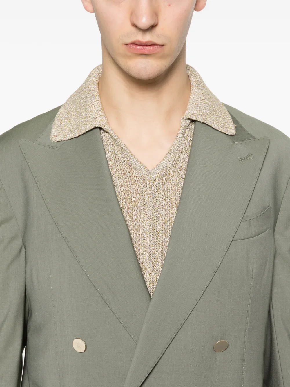 Briglia 1949 Blazer met dubbele rij knopen Groen