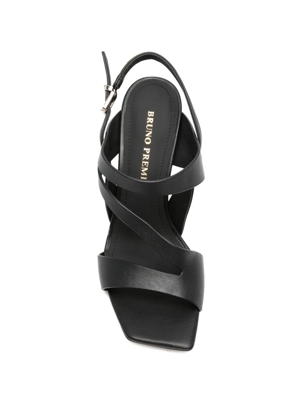 Bruno Premi Margot strappy leather sandals Zwart
