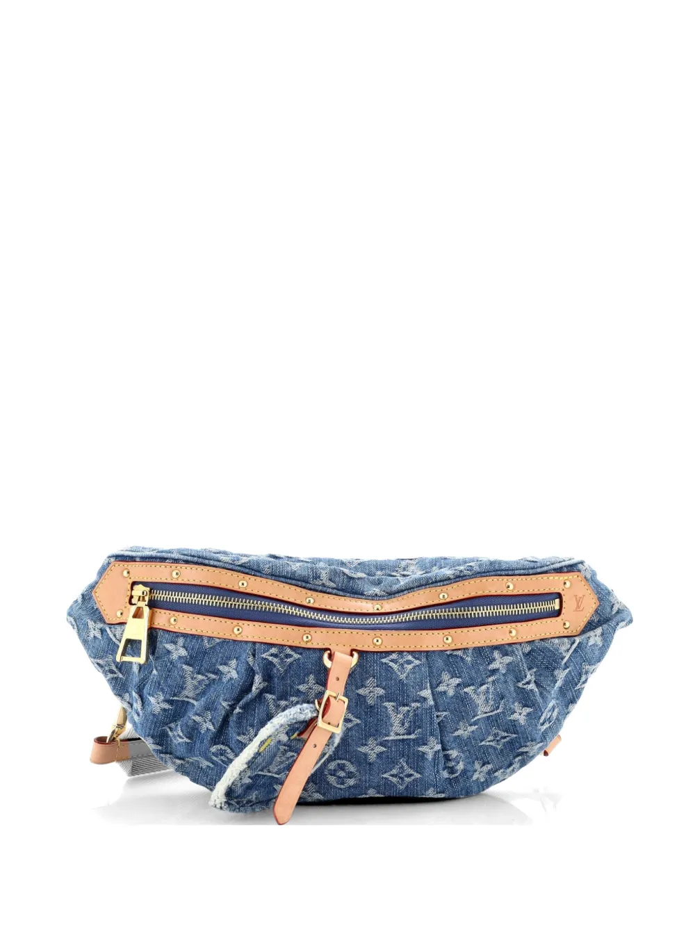 Louis Vuitton Pre-Owned High Rise Bum Bag Monogram Denim belt bag - Blu